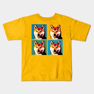 Shiba Inu Pop Art - Dog Lover Gifts Kids T-Shirt